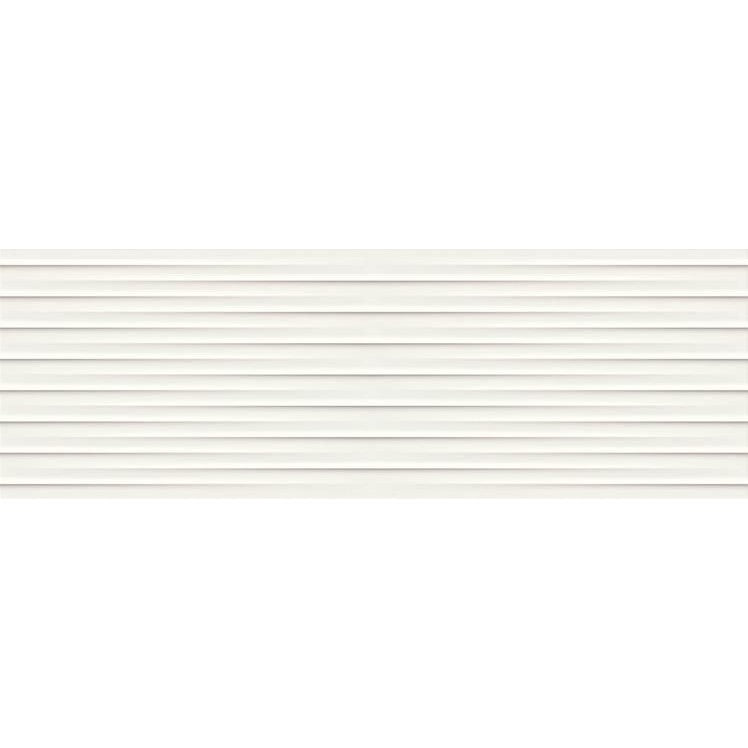 Faianta baie / bucatarie rectificata alba 40x120 cm, Marazzi Essenziale Struttura Drape 3D Satinato