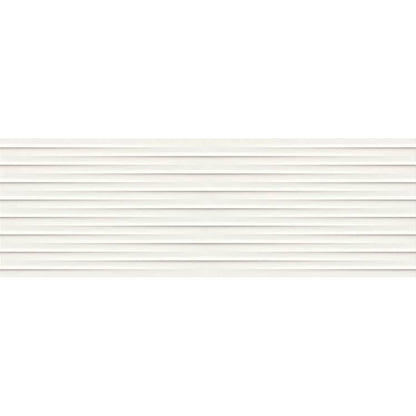Faianta baie / bucatarie rectificata alba 40x120 cm, Marazzi Essenziale Struttura Drape 3D Satinato