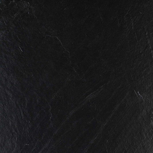 Gresie exterior / interior neagra 75x75 cm, Marazzi Mystone Lavagna Nero