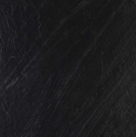 Gresie exterior neagra 60x60 cm, Marazzi Mystone Lavagna Nero Strutturato
