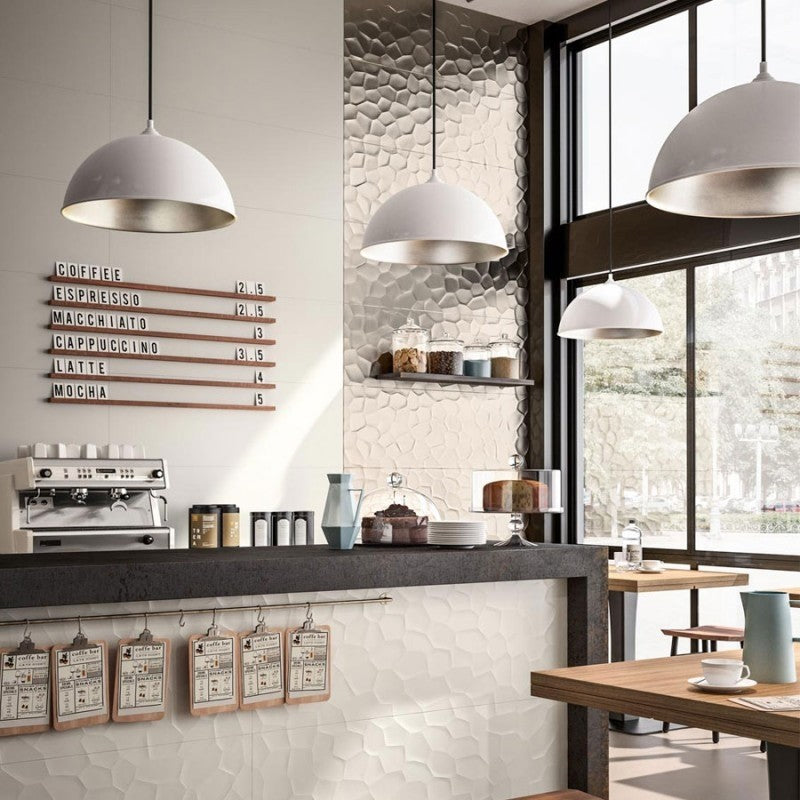 Decor interior maro 40x120 cm, Marazzi Essenziale Struttura Deco 3D Metal