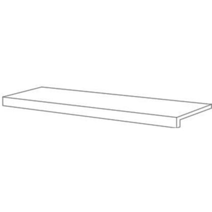 Treapta gresie exterior alba 15x60 cm, Marazzi Mystone Ardesia Bianco Strutturato