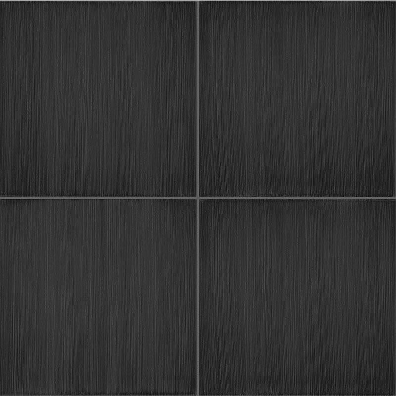Gresie exterior / interior portelanata neagra 20x20 cm, Marazzi Scenario Nero