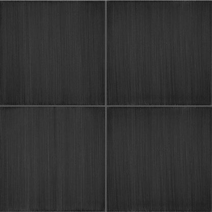 Gresie exterior / interior portelanata neagra 20x20 cm, Marazzi Scenario Nero