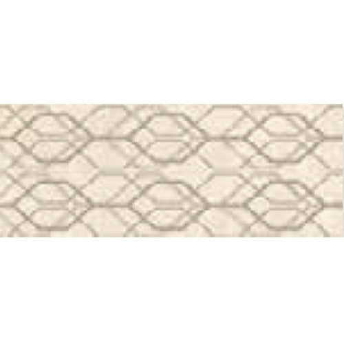 Decor interior crem 30x90 cm, Marazzi Marbleplay Net Marfil