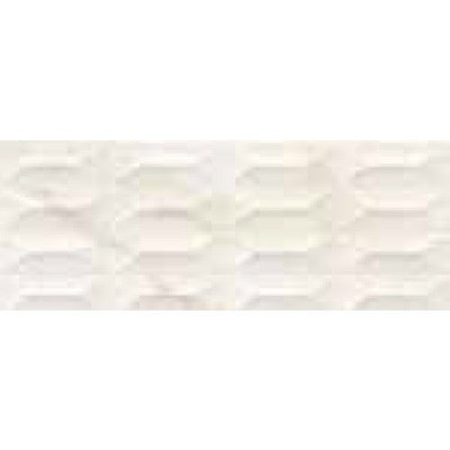 Faianta baie / bucatarie rectificata alba 30x90 cm, Marazzi Marbleplay Struttura 3D Gem Ivory