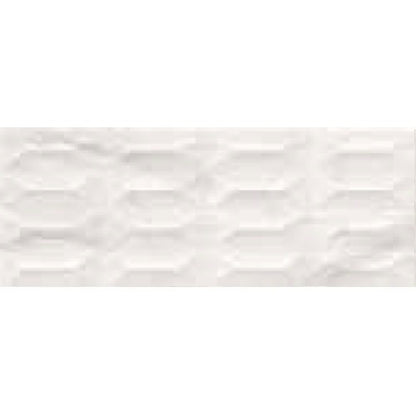 Faianta baie / bucatarie rectificata alba 30x90 cm, Marazzi Marbleplay Struttura 3D Gem White