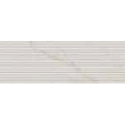 Faianta baie / bucatarie rectificata alba 30x90 cm, Marazzi Marbleplay Struttura 3D Mikado Ivory