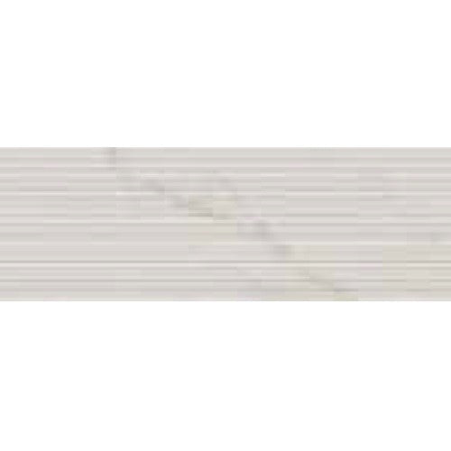 Faianta baie / bucatarie rectificata alba 30x90 cm, Marazzi Marbleplay Struttura 3D Mikado Ivory