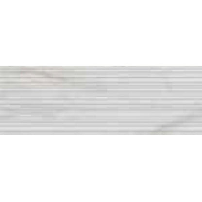 Faianta baie / bucatarie rectificata alba 30x90 cm, Marazzi Marbleplay Struttura 3D Mikado White