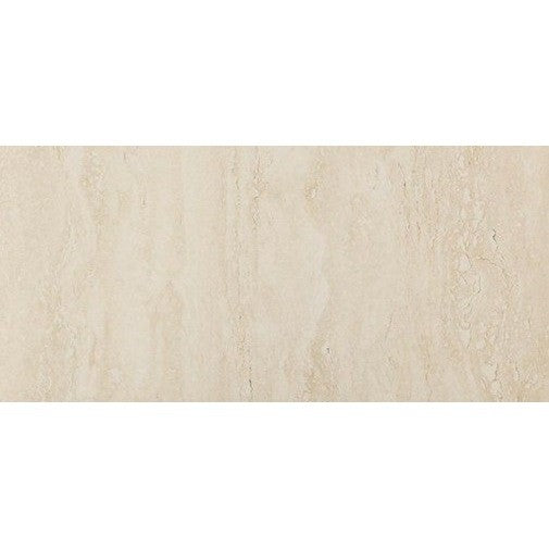 Gresie exterior / interior portelanata rectificata crem 58x116 cm, Marazzi Marbleplay Travertino Lux