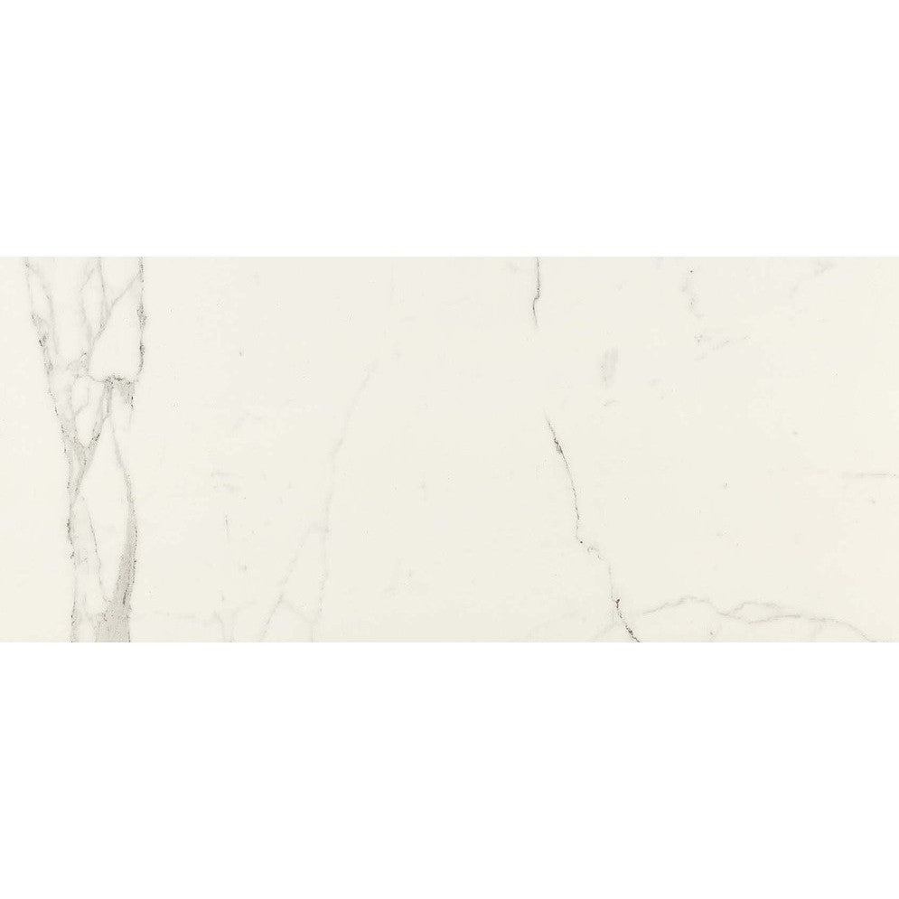 Gresie exterior / interior portelanata rectificata alba 60x120 cm, Marazzi Marbleplay White