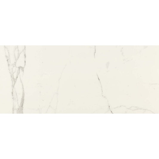 Gresie exterior / interior portelanata rectificata alba 60x120 cm, Marazzi Marbleplay White