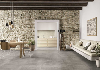 Gresie interior gri 75x150 cm, Marazzi Memento Taupe
