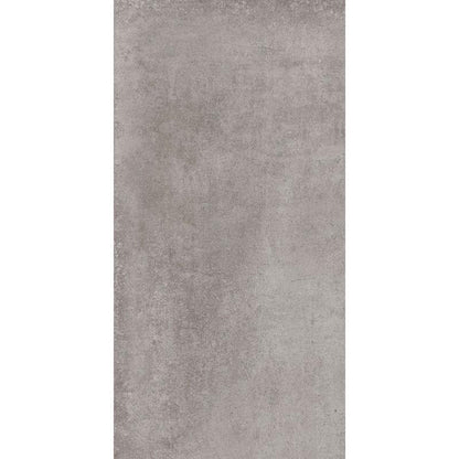 Gresie interior portelanata rectificata gri 30x60 cm, Marazzi Clays Lava