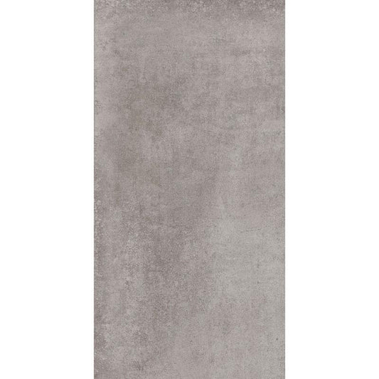 Gresie interior portelanata rectificata gri 30x60 cm, Marazzi Clays Lava