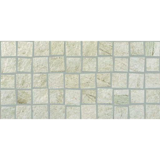 Decor exterior / interior alb 30x60 cm, Marazzi Multiquarz Mosaico White