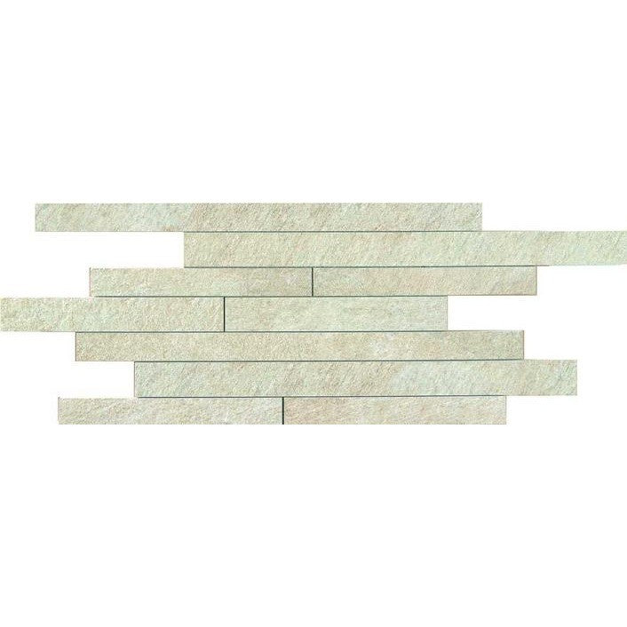 Decor exterior / interior alb 30x60 cm, Marazzi Multiquarz Muretto White