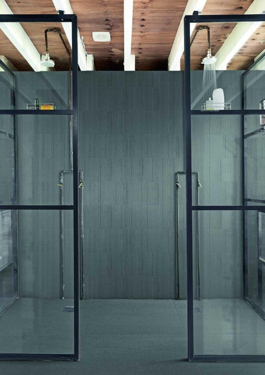 Gresie exterior / interior portelanata rectificata gri 60x60 cm, Marazzi Mystone Basalto Piombo