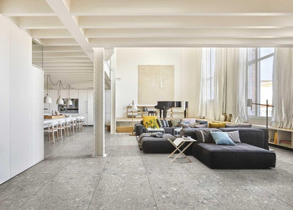 Gresie exterior / interior portelanata rectificata gri 30x60 cm, Marazzi Mystone Ceppo di Gre Grey