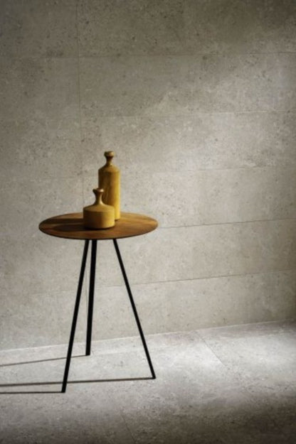 Gresie exterior / interior portelanata rectificata alba 60x120 cm, Marazzi Mystone Gris Fleury Bianco
