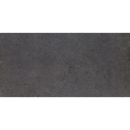 Gresie exterior / interior portelanata rectificata neagra 60x120 cm, Marazzi Mystone Gris Fleury Nero