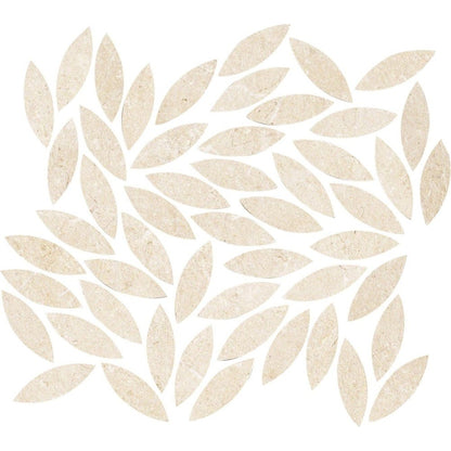 Mozaic 34.2x38 cm, Marazzi Mystone Limestone Ivory Foglie
