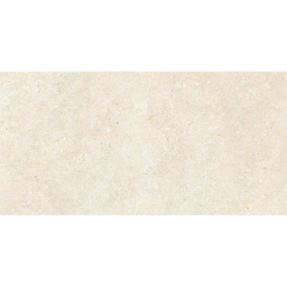Gresie exterior / interior portelanata rectificata crem 30x60 cm, Marazzi Mystone Limestone Ivory