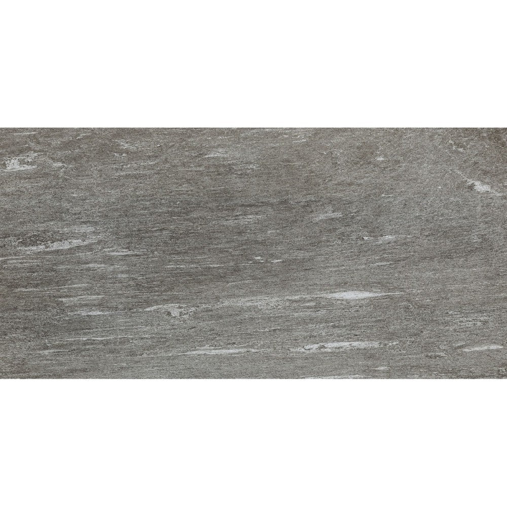 Gresie exterior / interior portelanata rectificata antracit 60x120 cm, Marazzi Pietra di Vals Antracite