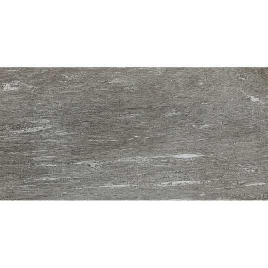 Gresie exterior / interior portelanata rectificata antracit 30x60 cm, Marazzi Pietra di Vals Antracite