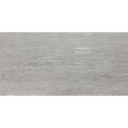 Gresie exterior / interior portelanata rectificata gri 30x60 cm, Marazzi Pietra di Vals Greige