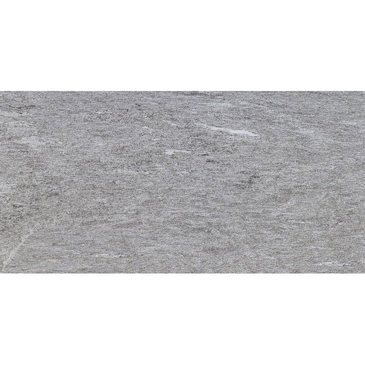 Gresie exterior / interior portelanata rectificata gri 60x120 cm, Marazzi Pietra di Vals Grigio