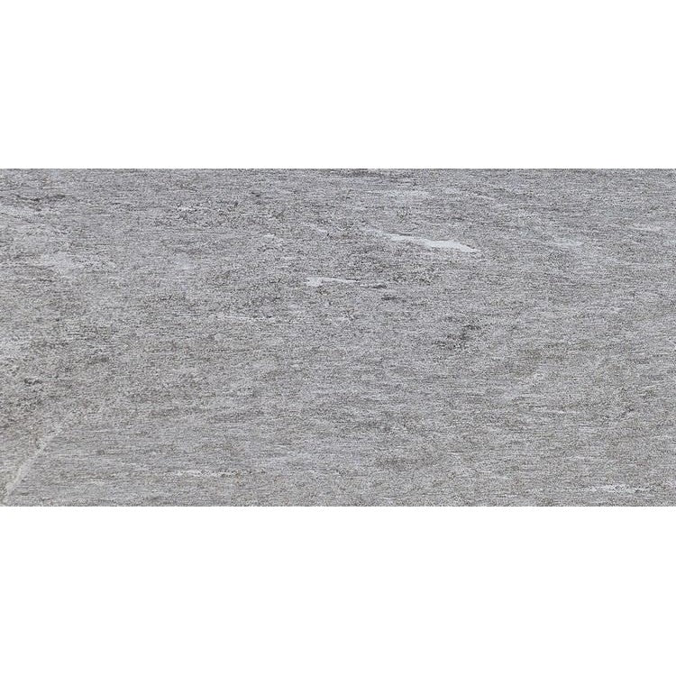 Gresie exterior / interior portelanata rectificata gri 30x120 cm, Marazzi Pietra di Vals Grigio