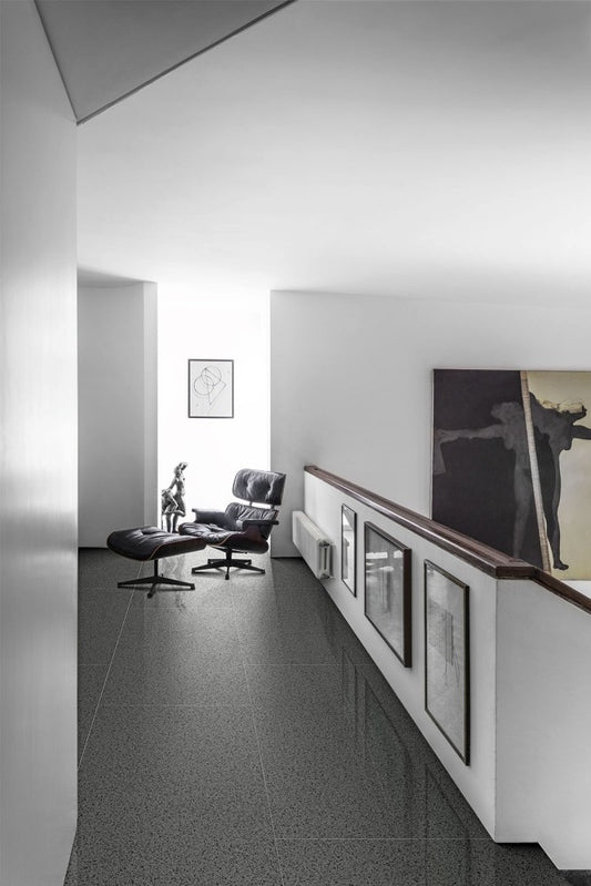 Gresie exterior / interior portelanata rectificata neagra 60x60 cm, Marazzi Pinch Black
