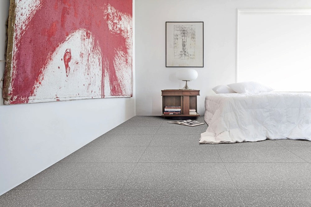 Gresie exterior / interior portelanata rectificata gri 60x60 cm, Marazzi Pinch Dark Grey
