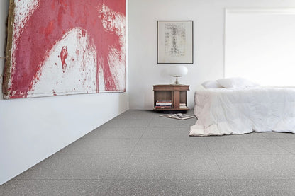 Gresie exterior / interior portelanata rectificata gri 120x120 cm, Marazzi Pinch Dark Grey