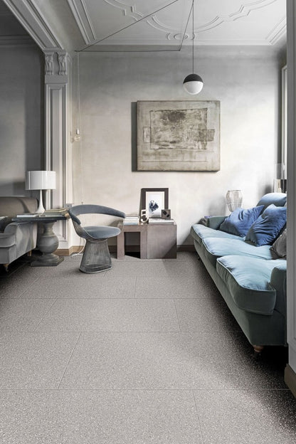 Gresie exterior / interior portelanata rectificata gri 60x120 cm, Marazzi Pinch Light Grey