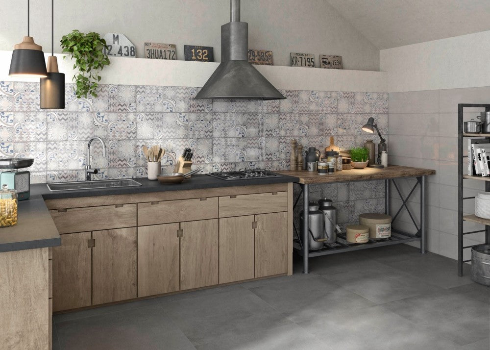 Decor interior gri 25x76 cm, Marazzi Pottery Silver/Slate
