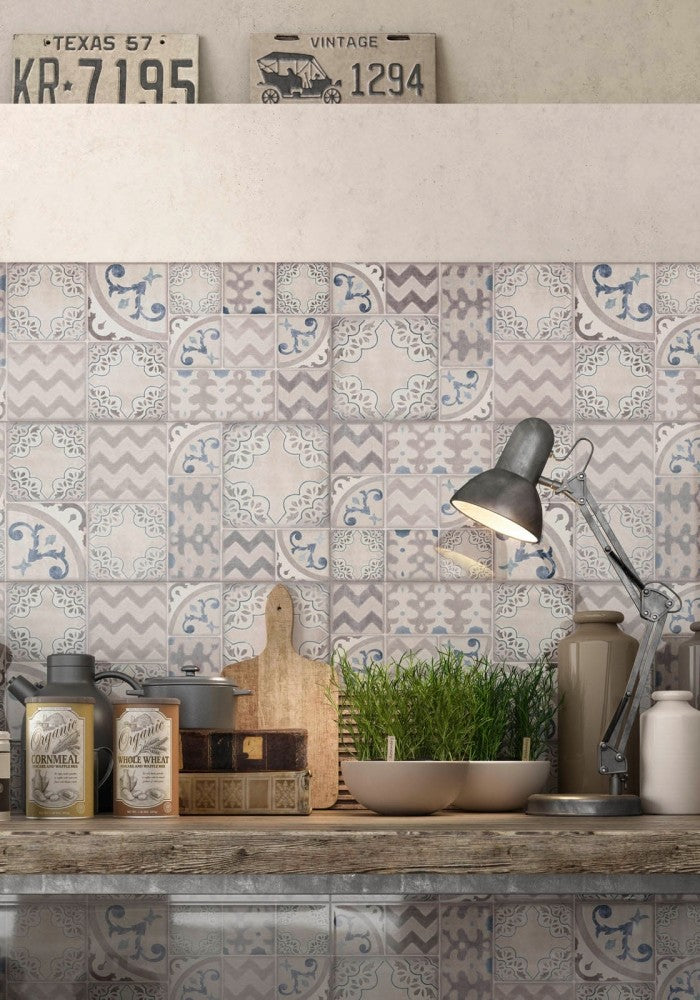 Decor interior gri 25x76 cm, Marazzi Pottery Silver/Slate