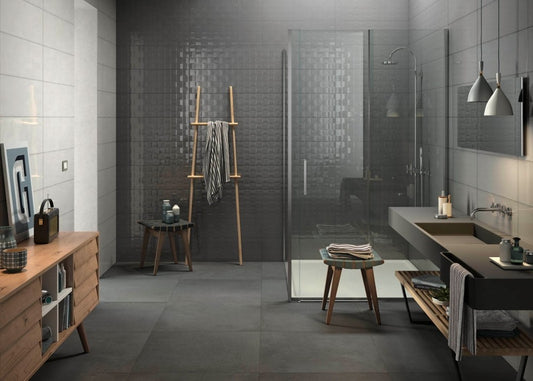 Faianta baie / bucatarie gri 25x76 cm, Marazzi Pottery Slate