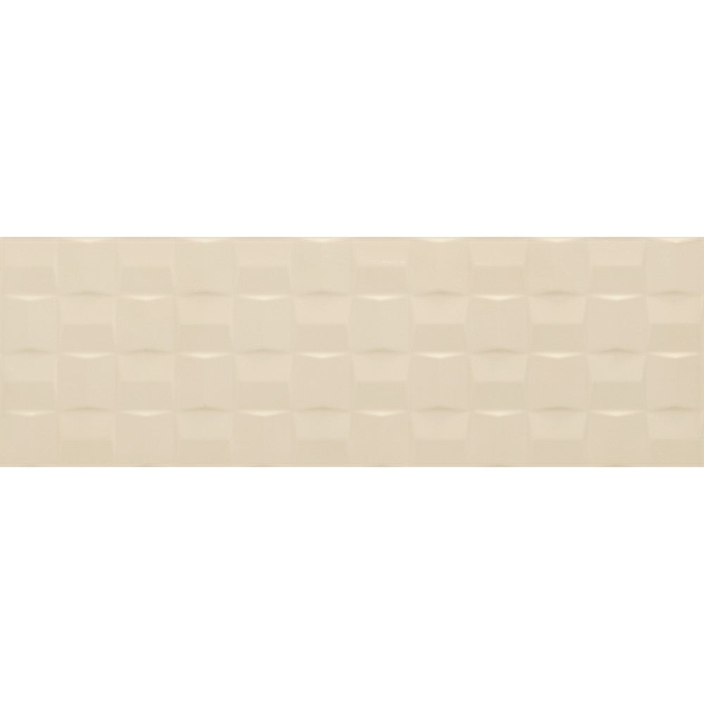 Faianta baie / bucatarie crem 25x76 cm, Marazzi Pottery Struttura Cube Champagne