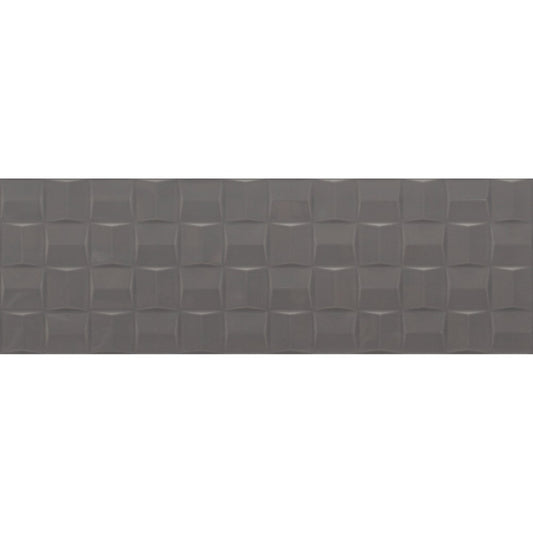 Faianta baie / bucatarie gri 25x76 cm, Marazzi Pottery Struttura Cube Slate