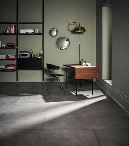 Gresie interior gri 75x75 cm, Marazzi Powder Graphite
