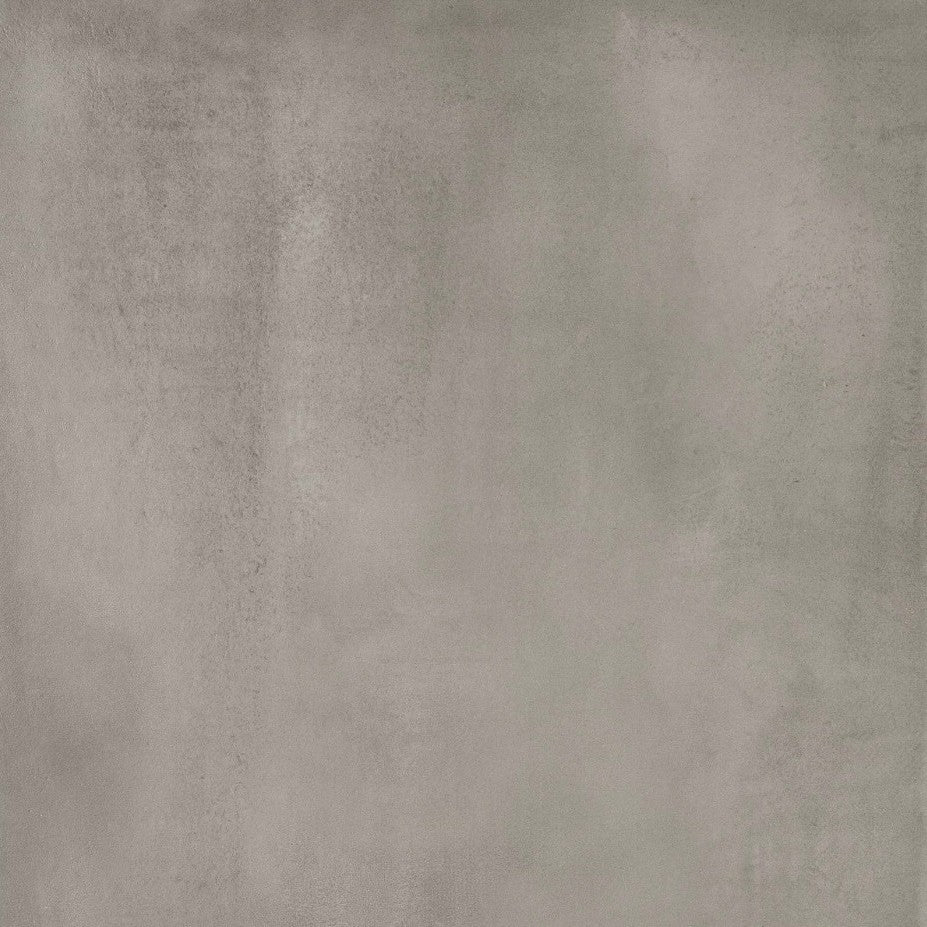 Gresie exterior portelanata rectificata gri 60x60 cm, Marazzi Powder Strutturato Mud
