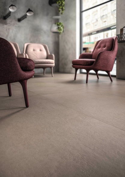 Gresie interior gri 75x150 cm, Marazzi Powder Mud