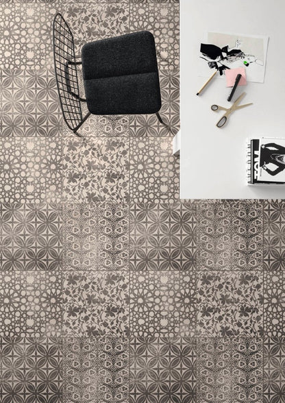 Decor interior gri 75x75 cm, Marazzi Powder Smoke/Graphite/Crete