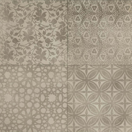 Decor interior bej/gri 75x75 cm, Marazzi Powder Smoke/Sand/Mud