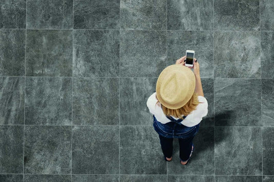 Gresie exterior portelanata rectificata antracit 30x30 cm, Marazzi Rocking Strutturato Anthracite