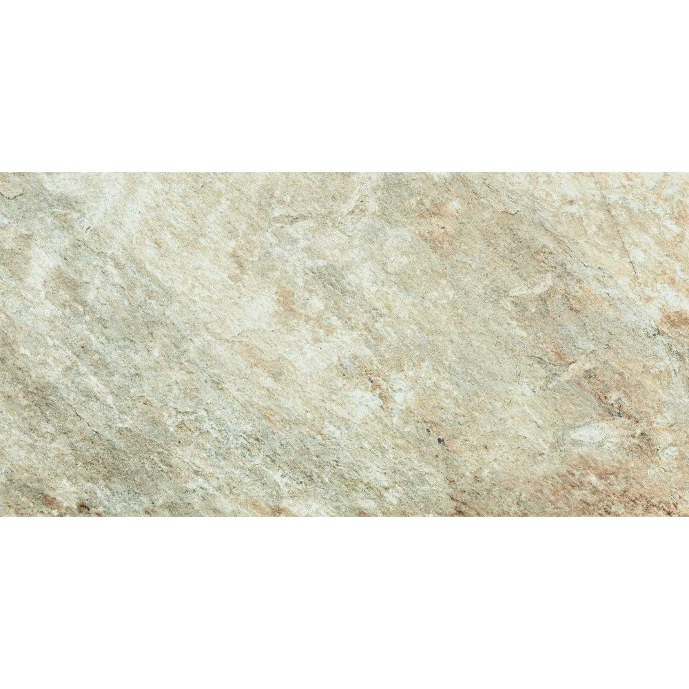 Gresie exterior portelanata rectificata bej 20x40 cm, Marazzi Rocking Strutturato Beige