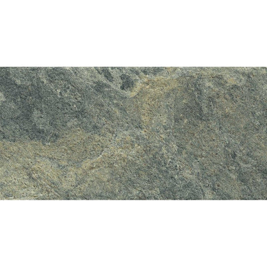 Gresie exterior portelanata rectificata gri 20x40 cm, Marazzi Rocking Strutturato Grey